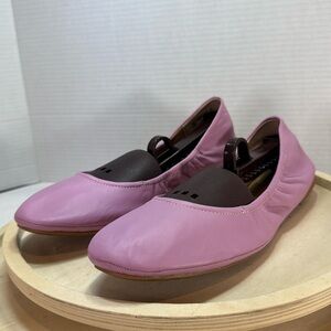 NWOT Eureka Ballet Flats Leather Lavender Size 10